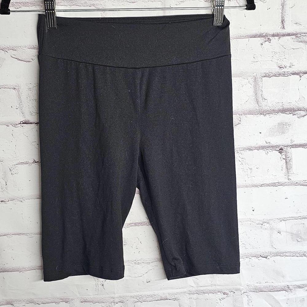 Forever 21 Black Cotton Bike Shorts